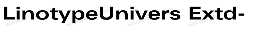 LinotypeUnivers Extd字体转换